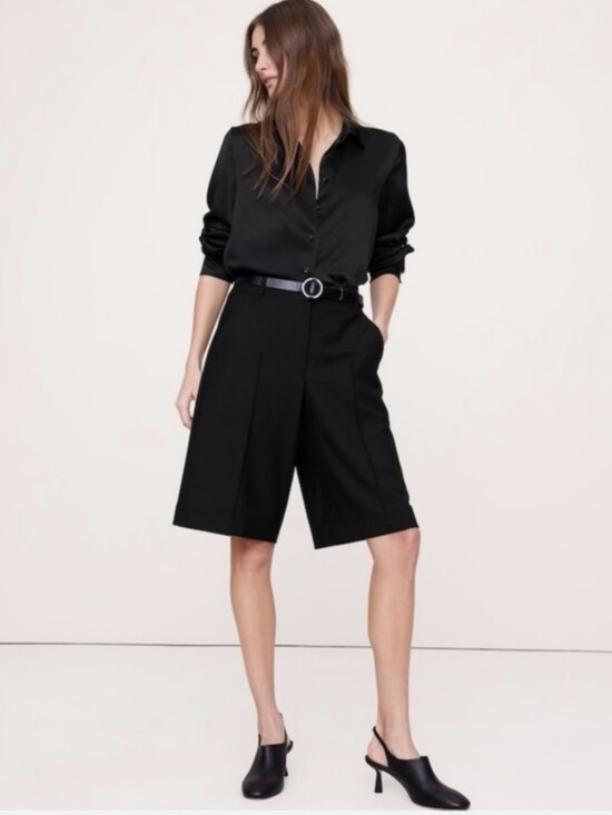 Banana Republic Tops - 100% Silk Banana Republic The Everyday Silk Shirt Black NWT